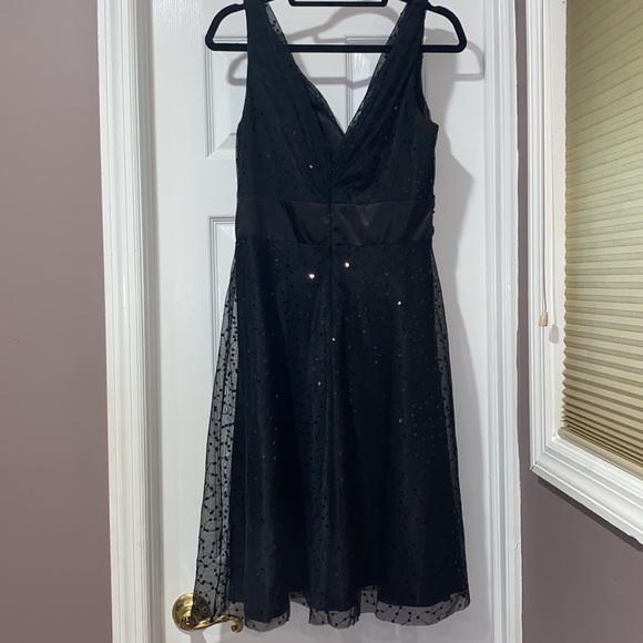 Black Sequin Sleeveless Short Dress - SIZE 12 - Picture 2 of 7
